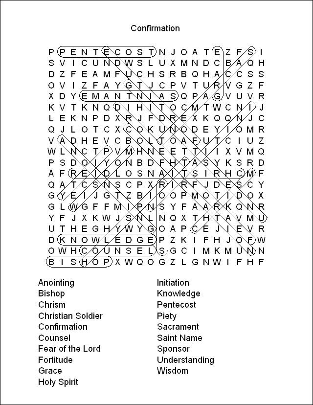 Word Search Puzzle