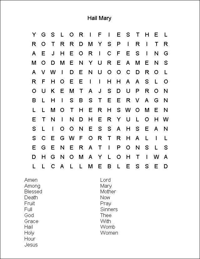 Word Search Puzzle