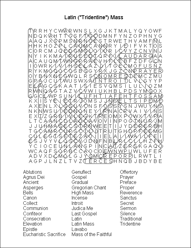 Word Search Puzzle