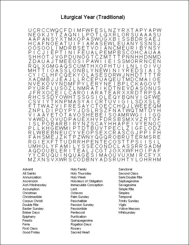 Word Search Puzzle