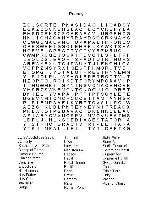 Word Search Puzzle