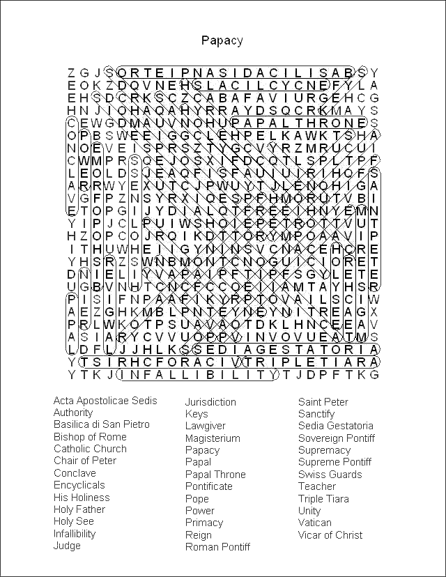 Word Search Puzzle