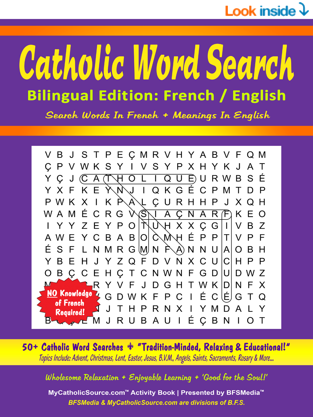 Catholic Word Search - Bilingual Edition: French / English