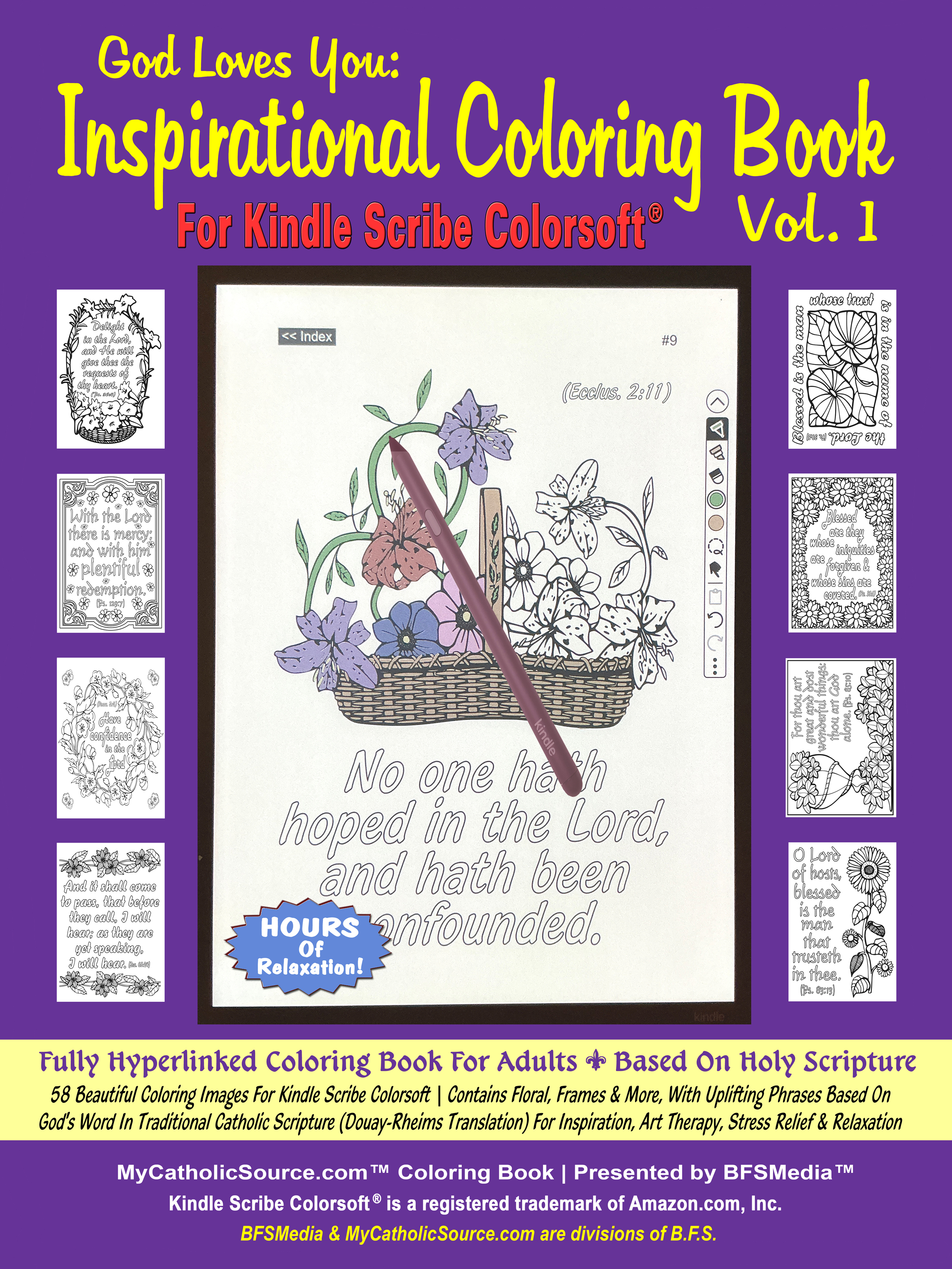 Inspirational Coloring Book For Kindle Scribe Colorsoft (Vol. 1)