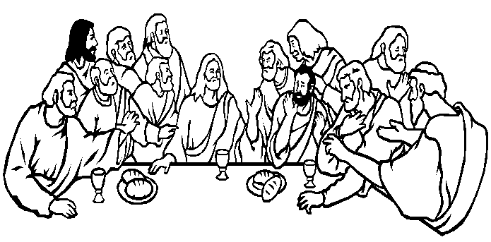 The Last Supper Coloring Page Coloring Pages