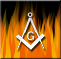 Freemasonry Symbol & Flames
