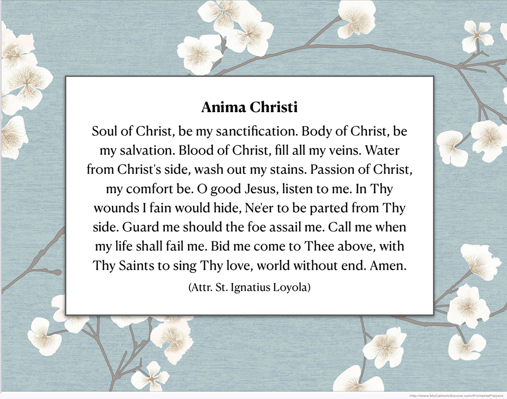 Printable Prayer (sample image)