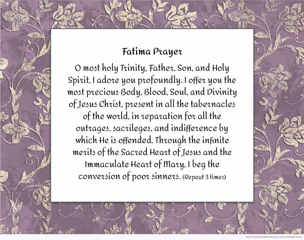 Printable Prayer (sample image)