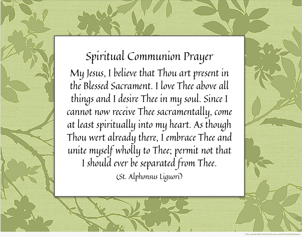 Printable Prayer (sample image)