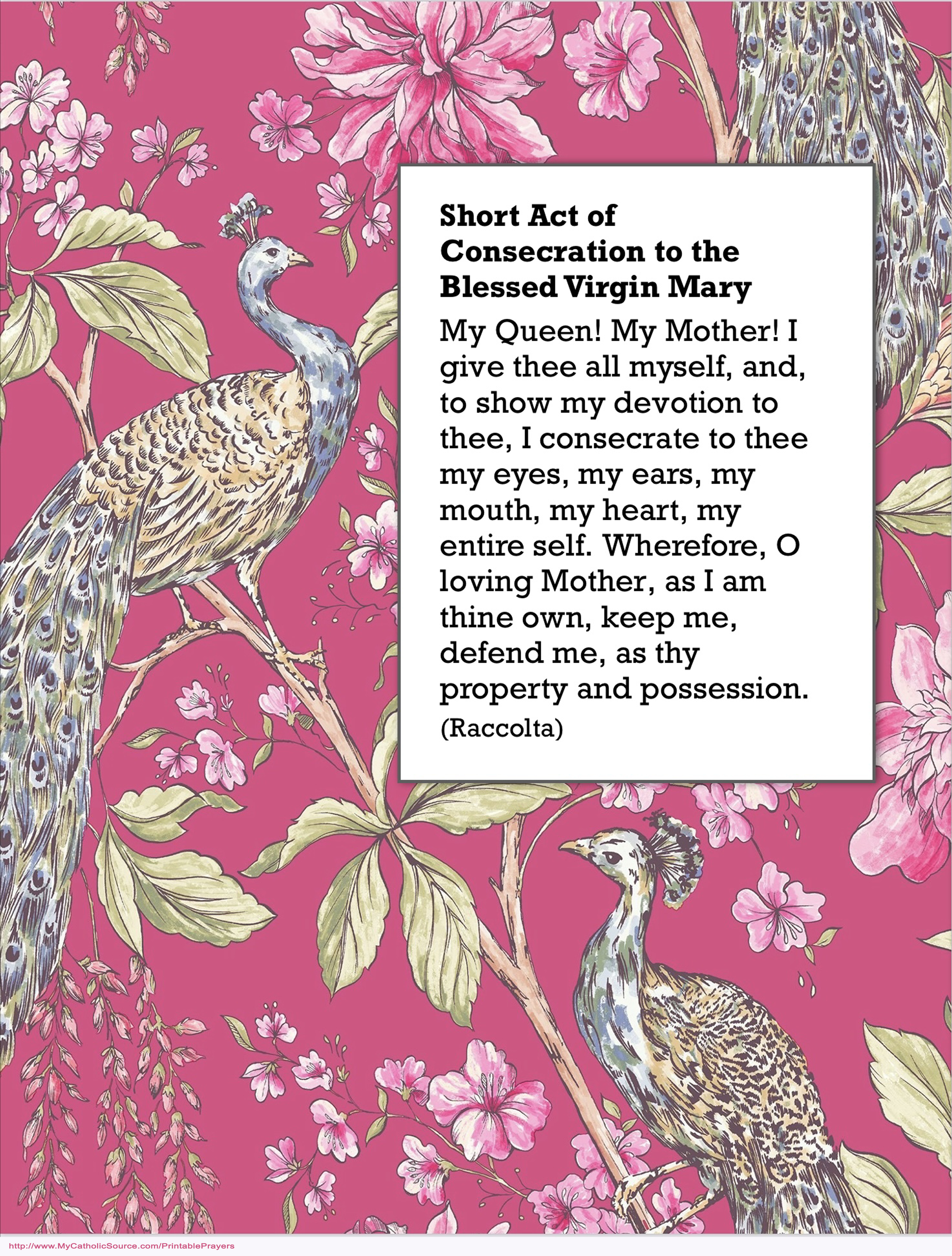 Printable Prayer (sample image)