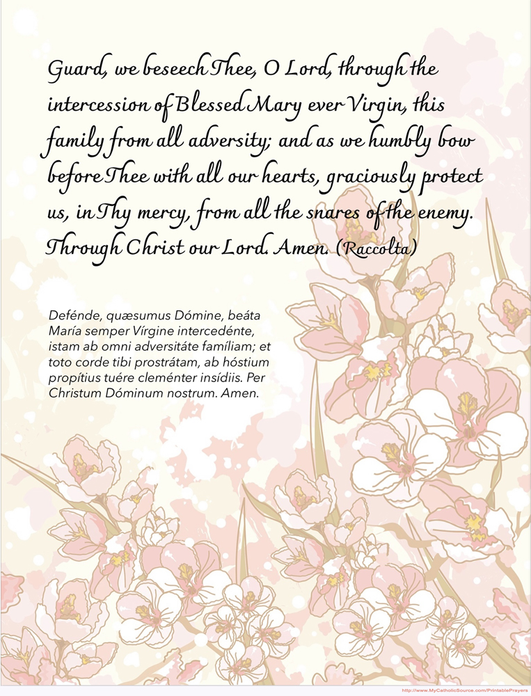 Printable Prayer (sample image)