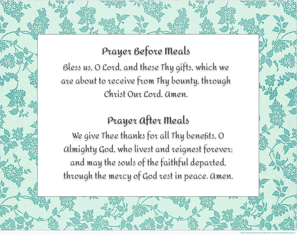 Printable Prayer (sample image)