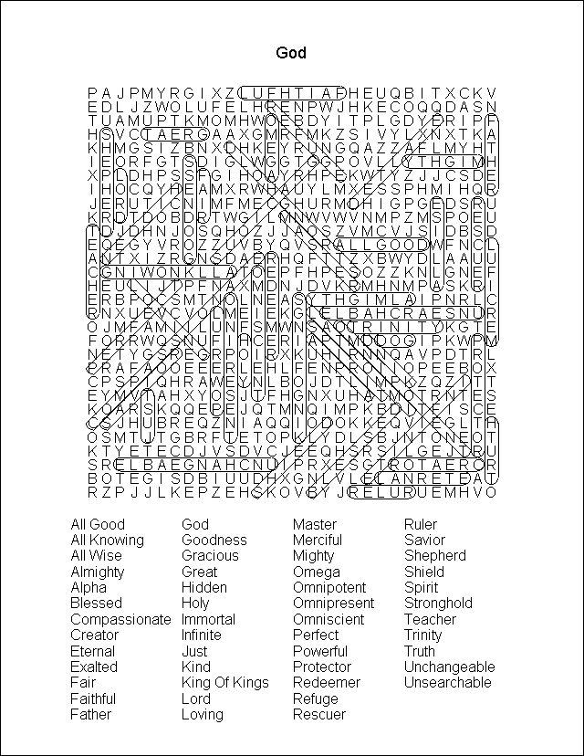 Word Search Puzzle