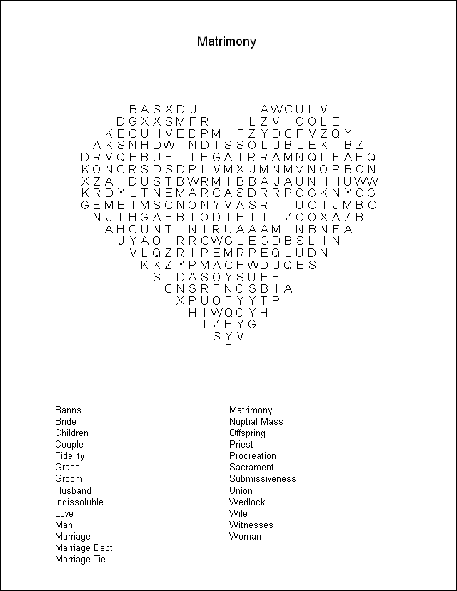 Word Search Puzzle