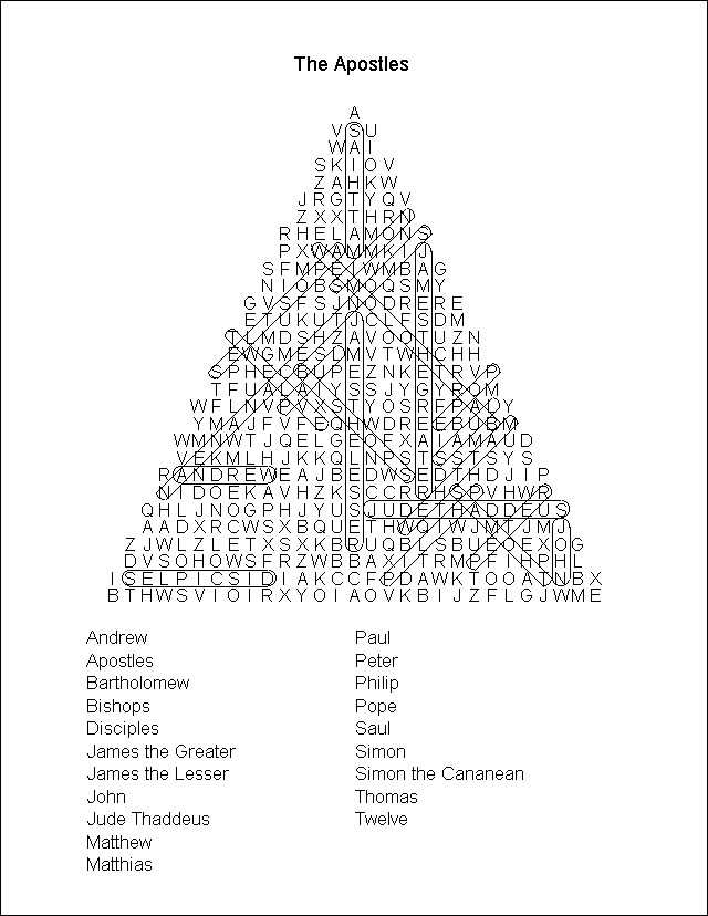 Word Search Puzzle