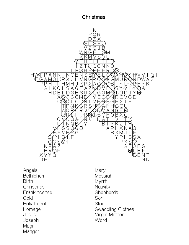 Word Search Puzzle