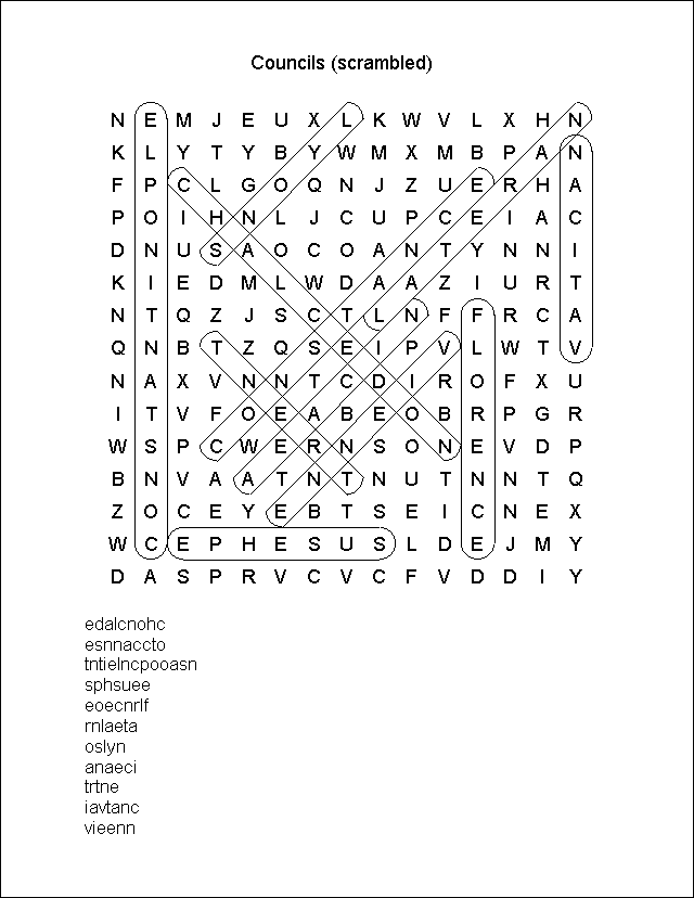 Word Search Puzzle