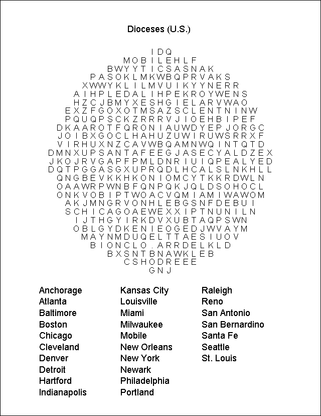 Word Search Puzzle