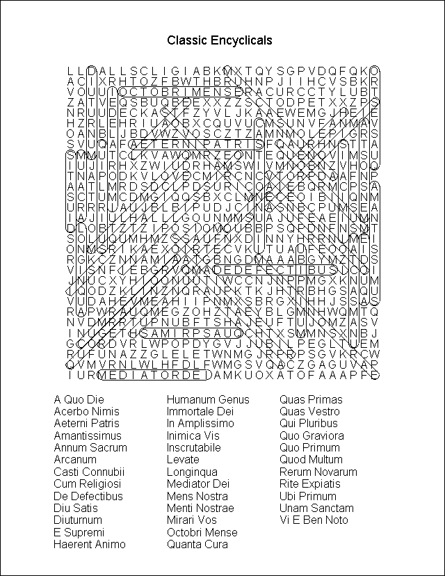 Word Search Puzzle