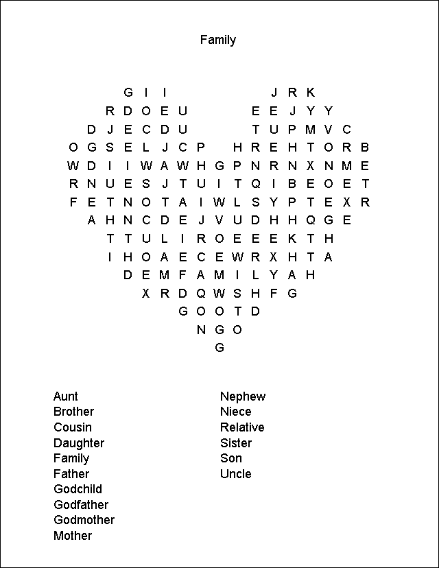 Word Search Puzzle