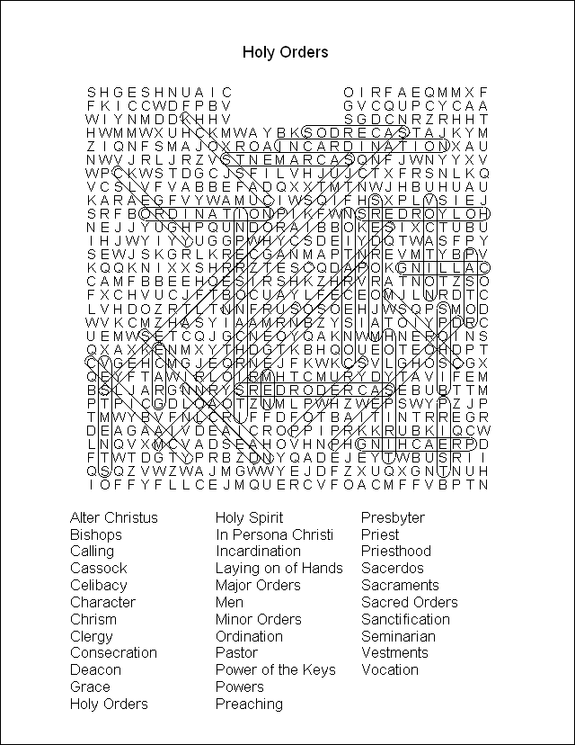 Word Search Puzzle