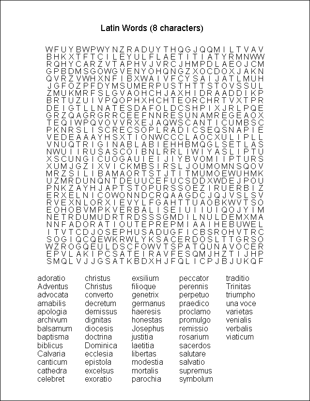 Word Search Puzzle