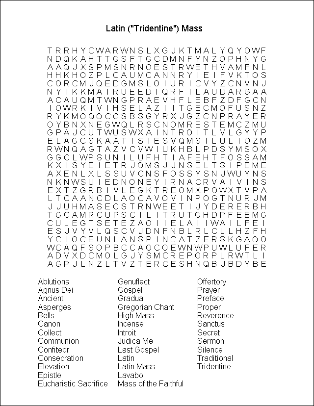 Word Search Puzzle