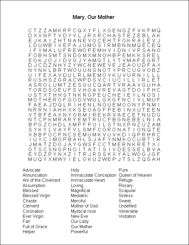 Word Search Puzzle