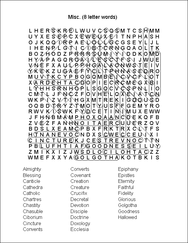 Word Search Puzzle