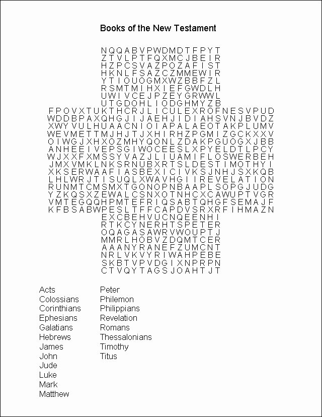 Word Search Puzzle