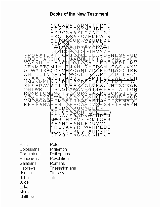 Word Search Puzzle