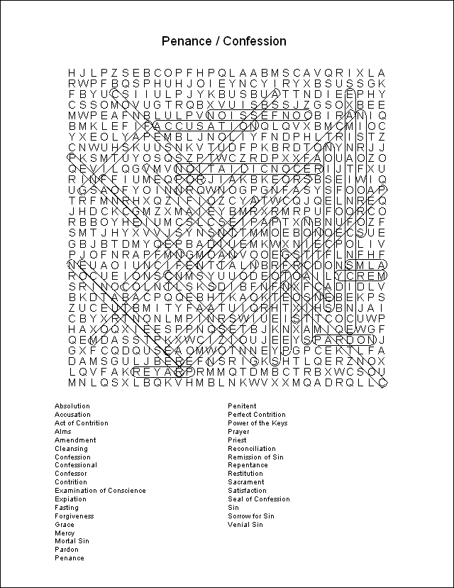 Word Search Puzzle