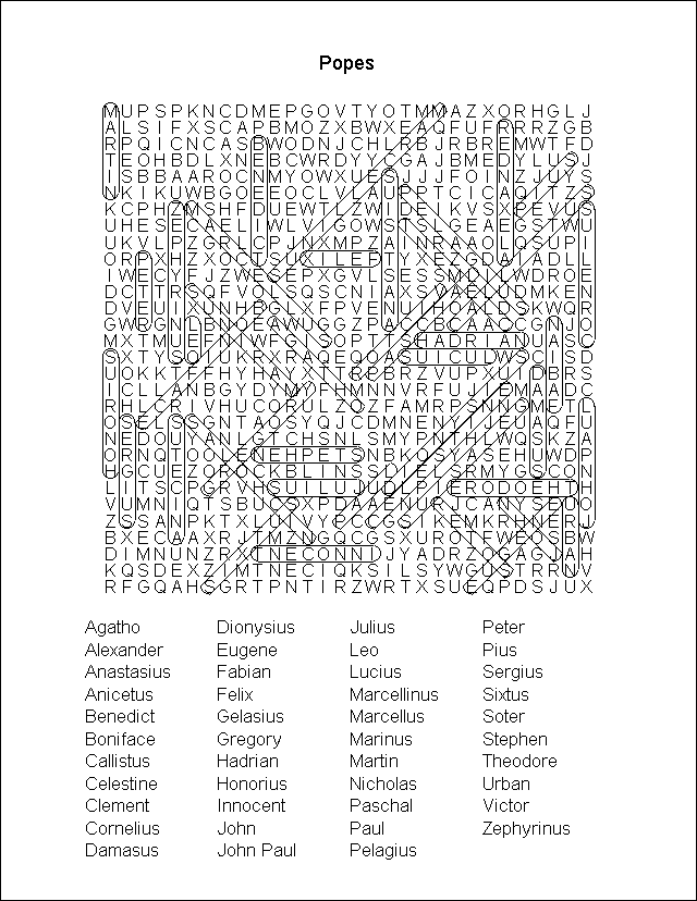 Word Search Puzzle