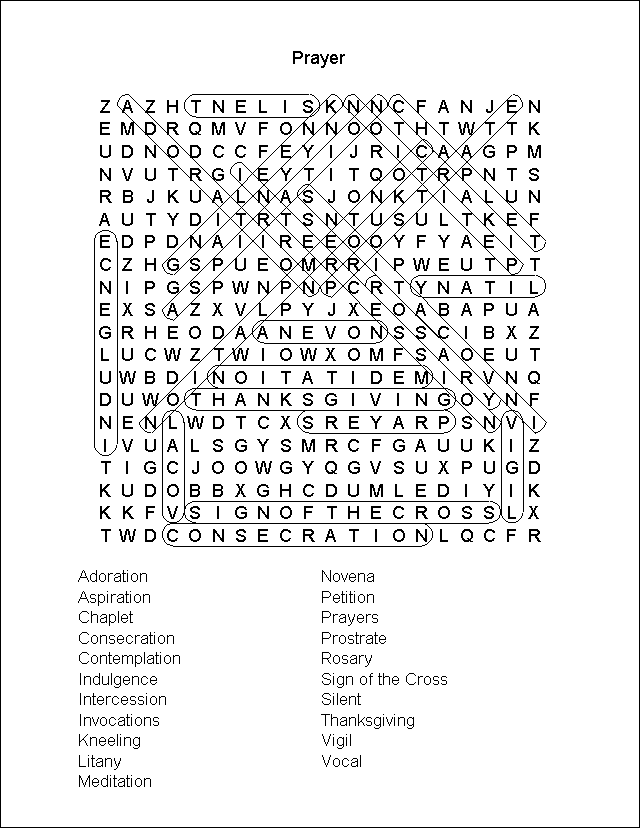 Word Search Puzzle