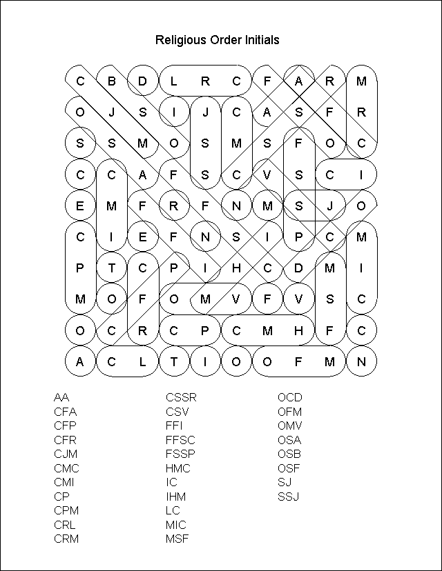 Word Search Puzzle