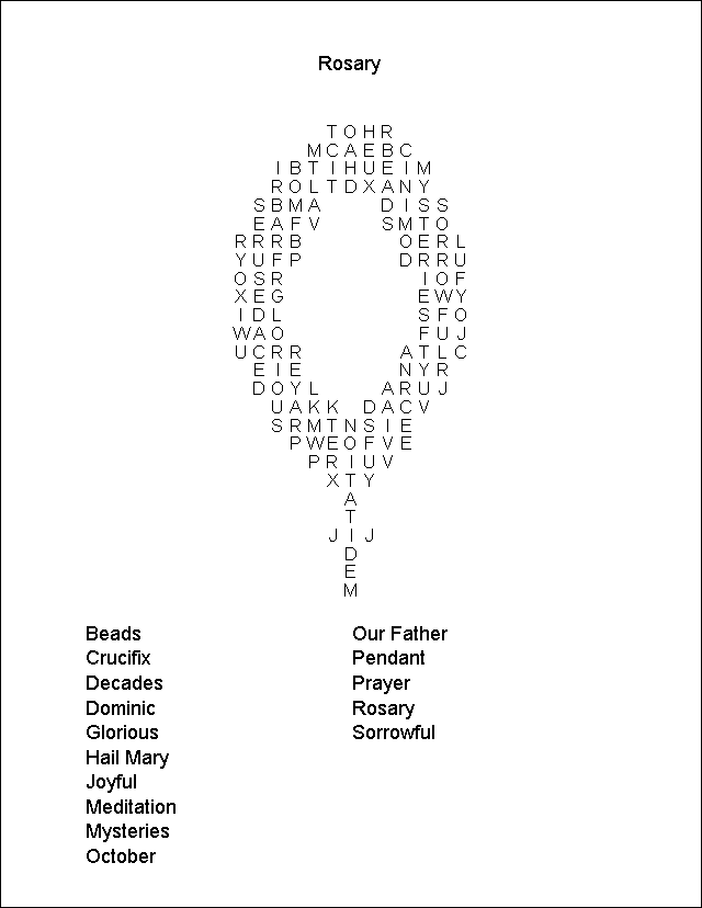 Word Search Puzzle