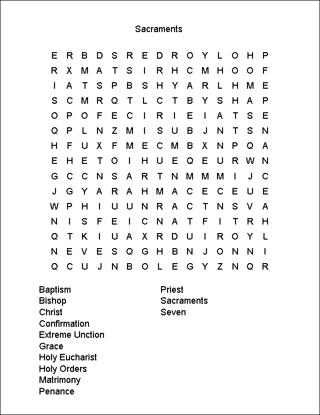 Word Search Puzzle