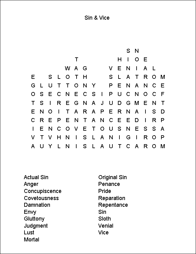 Word Search Puzzle