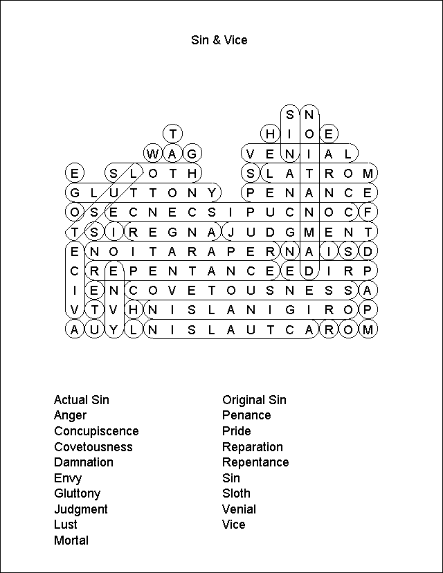 Word Search Puzzle