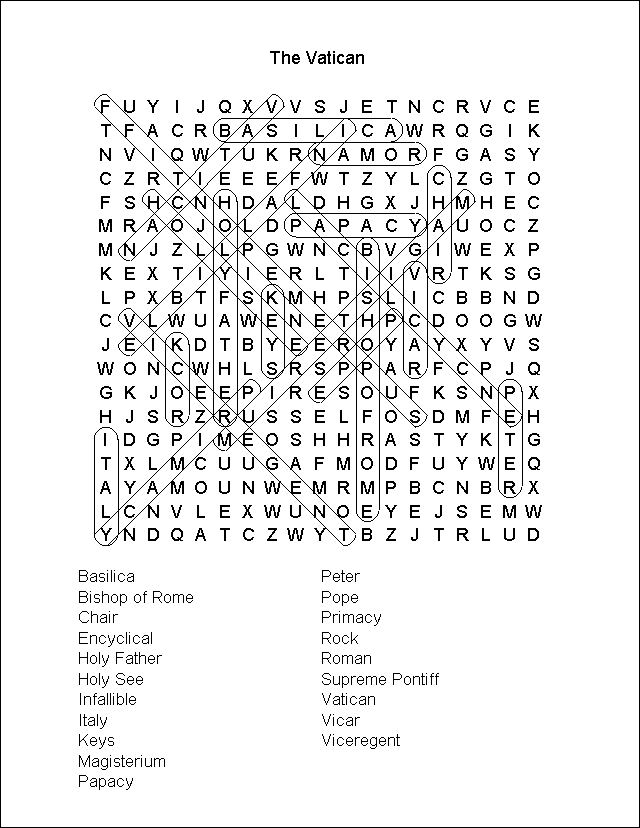 Word Search Puzzle