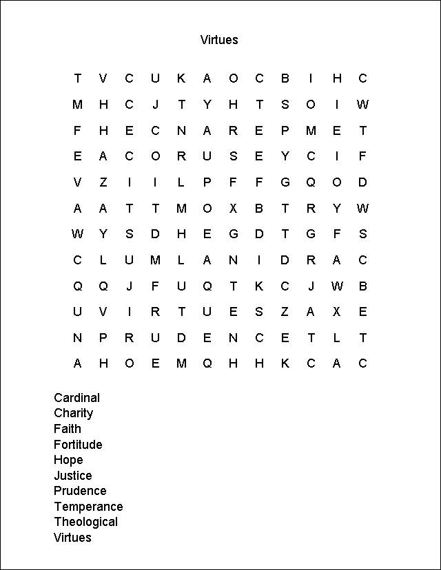 Word Search Puzzle